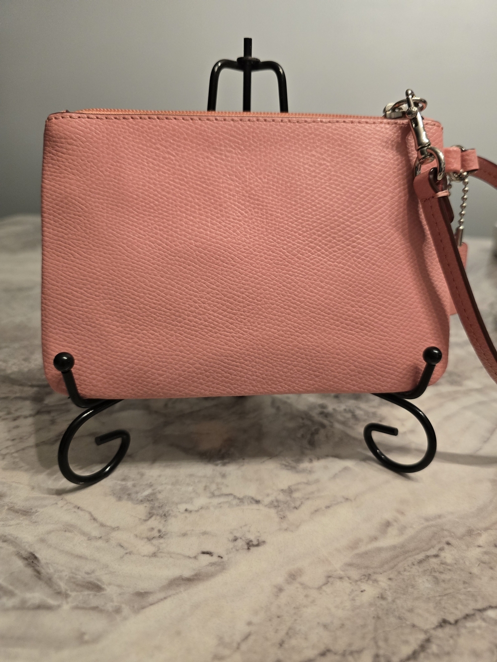 Coach Pink Pebbled Leather Wristlet - Picture 3 of 12